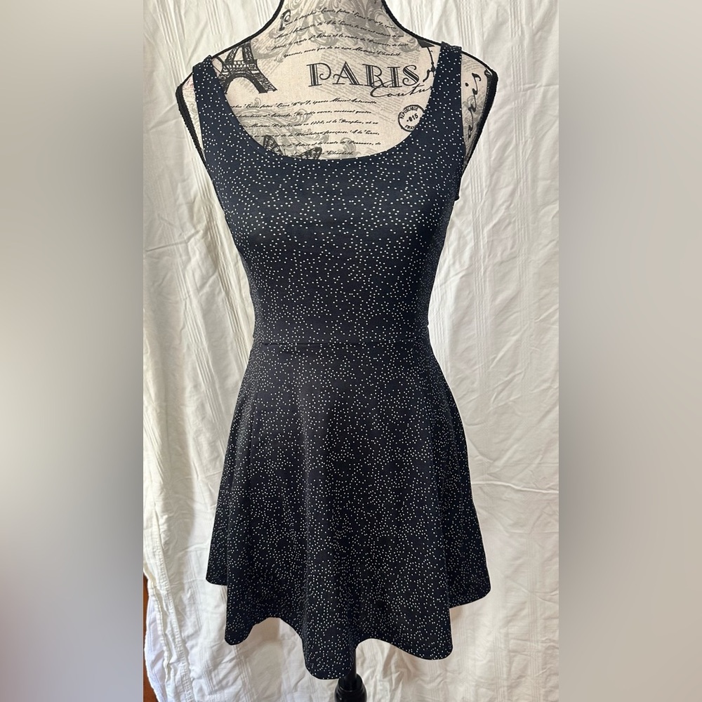 H&M Divided Charcoal Recycled Material Skater Dress Sleeveless NWT Size 4